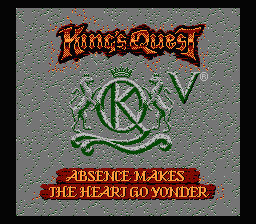 King's Quest V: Absence Makes the Heart Go Yonder! title screenshot
